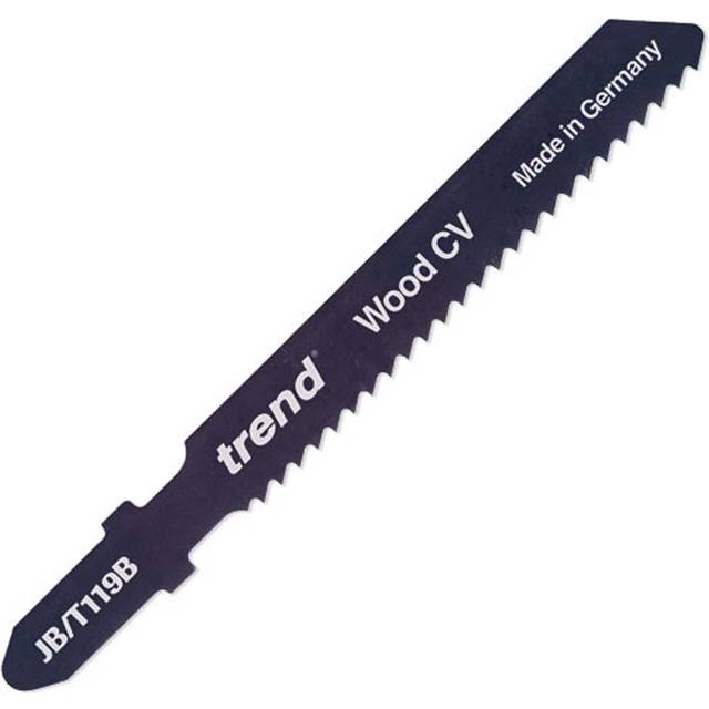 Trend JB/T119B Professional Jigsaw Blade - For plastics and acrylics, pack of 5, 4.0 mm*185.0 mm*80.0 mm