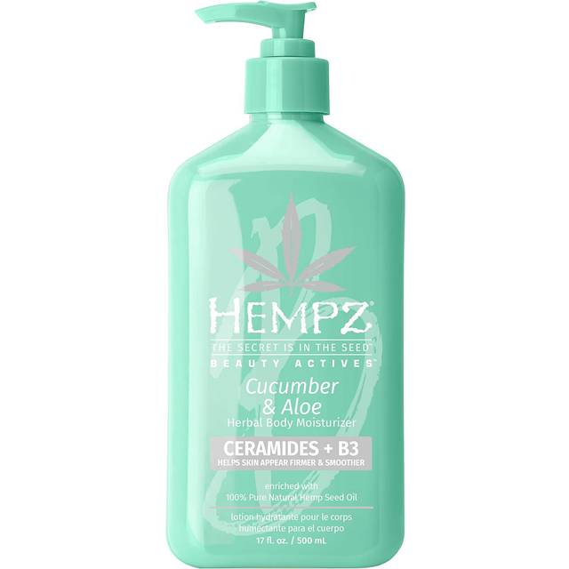 Hempz Herbal Body Moisturizer with Ceramides + B3 - Cucumber Aloe 17 fl oz