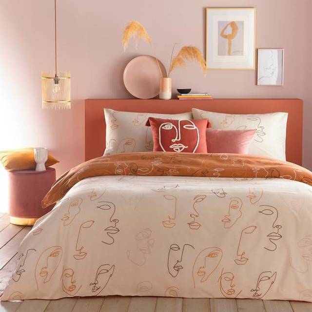 furn. Kindred Double Apricot Duvet Set - Multi