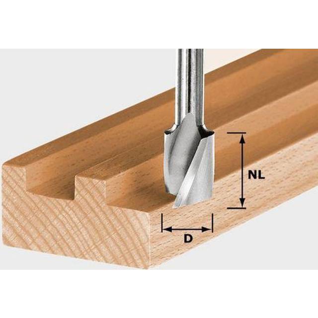 Festool 490946 HS Spi S8 D10/30 Spiral Groove Cutter HS with Base Blade