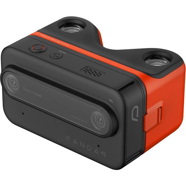 KanDao 3D Digital Camera, QooCam EGO, 4K 60fps Capture Stereoscopic Camera, Instant View Stereoscopic 3D Display Video Camera, IMU Image-Stabilization, 2.54" Touch Screen