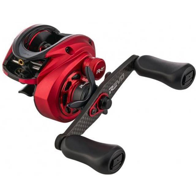 Abu garcia Low Profile Baitcast Reel, Revo Rocket Low Profile Reels, Predatorfiske, Sötvattensfiske, Abborre, Gädda, Gös, Svart, Robust Och Lätt, 11+1 Lager, Låg Profil