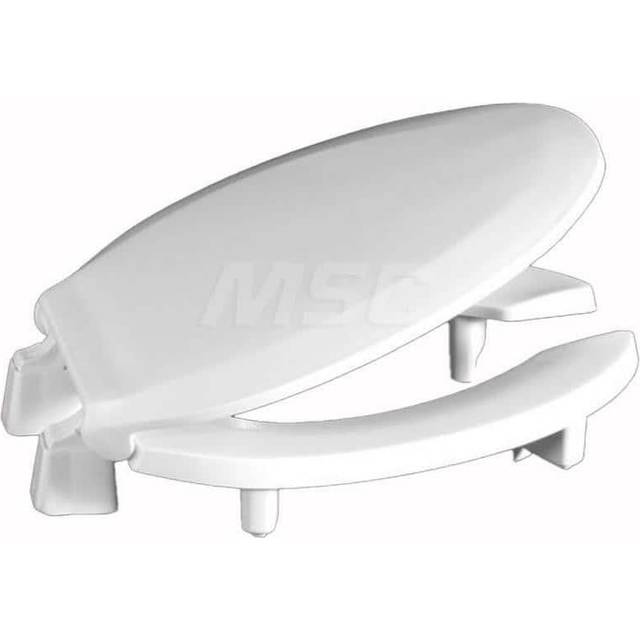 Centoco 3L820STS-001 Elongated 3 Lift  Raised Plastic Toilet Seat  Open Front with Cover  ADA Compliant Handicap Medical Assistance Seat  White