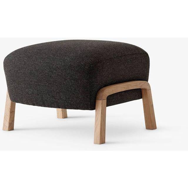 &Tradition Wulff Lounge Chair ATD2 fåtölj inkl. pouf ATD3 Oljad ek-Karakorum