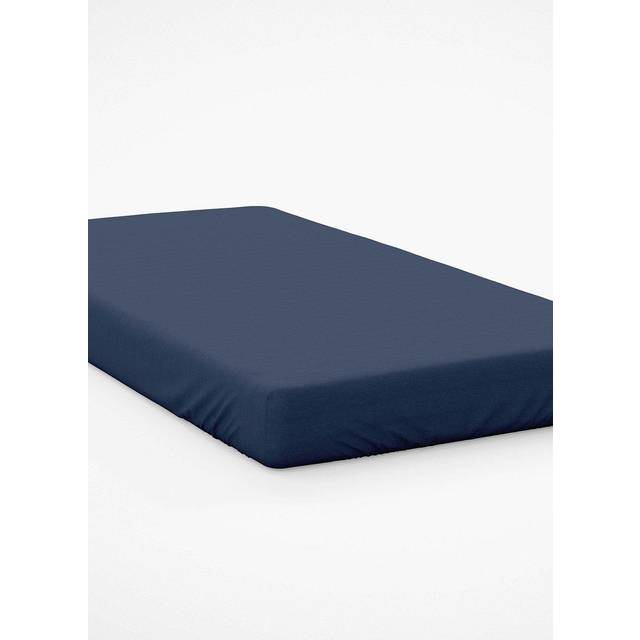Deep Fitted Sheet - Navy (Single)