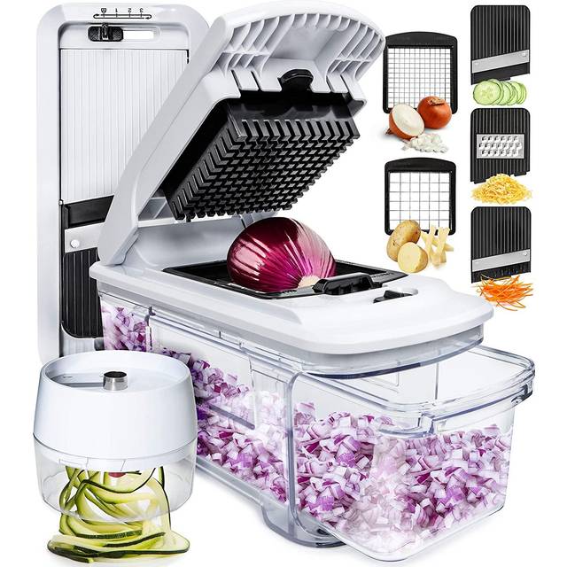 Vegetable chopper cutter mandoline slicer cheese grater - food onion salad...