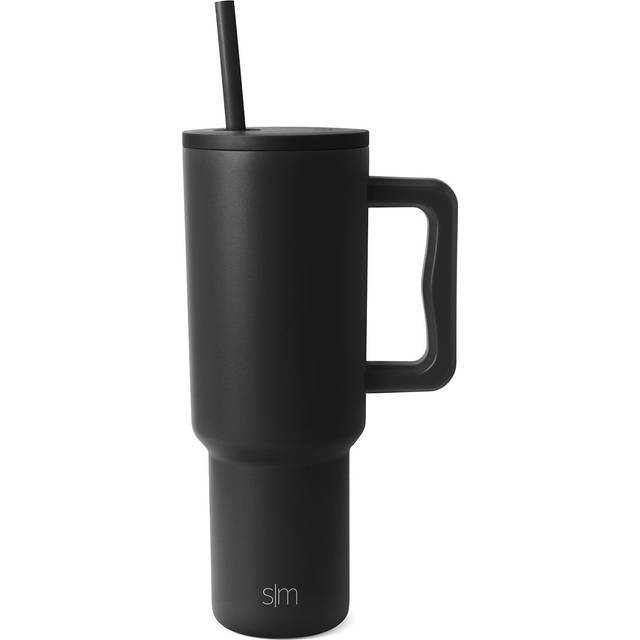 Simple Modern 40 oz Tumbler with Handle and Straw Lid | Insulated Cup Reusable Stainless Steel Water Bottle Travel Mug Cupholder Friendly | Gifts for