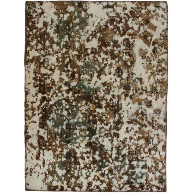 Handknuten Persisk Vintagematta Tabriz 93x126cm