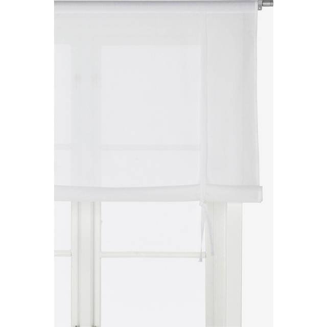 &Home - Roll up-gardin Voile - Vit