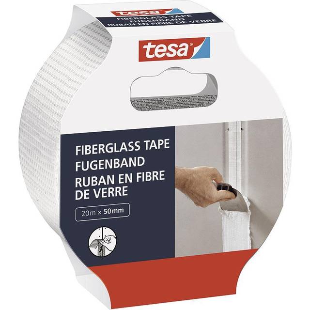 tesa 52512-00000-00 foam Tape white 20m x 50mm for reliable wall s...
