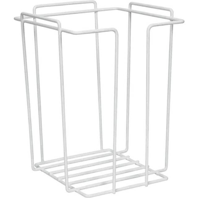 Trådstativ til vaskeklude, metal stor 23x23x30cm, hvid metal