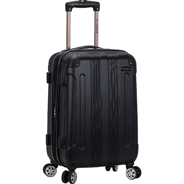 Rockland London Hardside Spinner Wheel Luggage  Pink  Carry-On 20-Inch