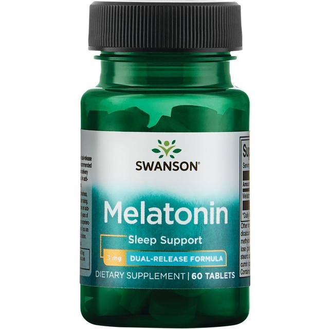 Swanson - 3 mg Melatonin med dubbel frisättning - 60 tabletter