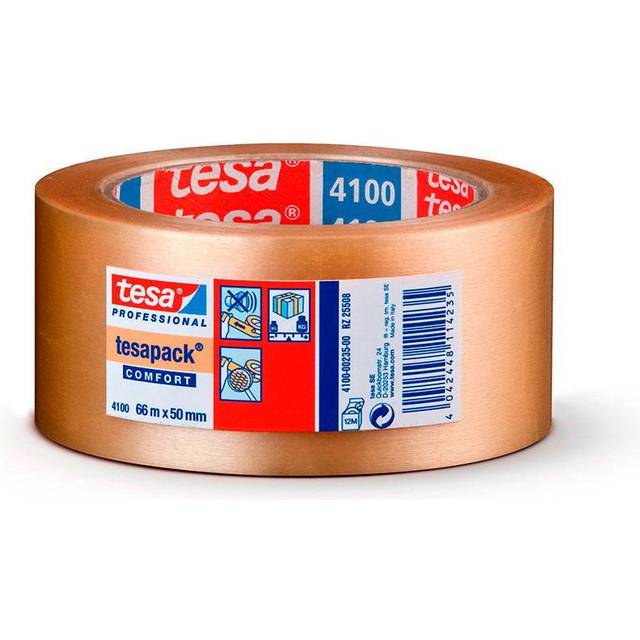PACKTEJP PVC 4100 TESA TRP PRÄGLAD 66M 50MM | Beijerbygg Byggmaterial