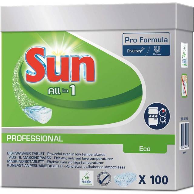 Maskindiskmedel Sun Tabs - 100st/fp All in one Eco - 100 st