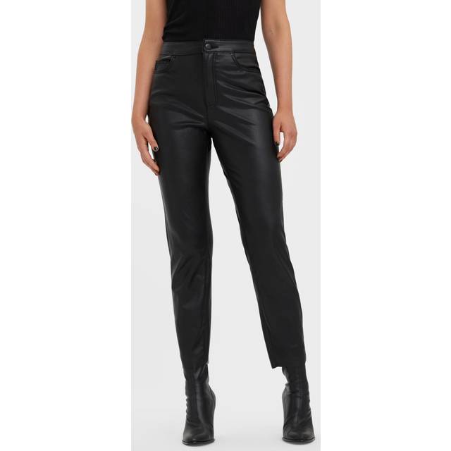 VERO MODA Kvinnors VMBRENDA HR rak PL ANK byxa NOOS byxor, svart, 28/32