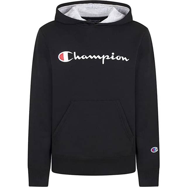 Champion Kids Clothes Sweatshirts Youth Heritage Fleece Pull On Hoody Sweatshirt with Hood (Medium  Heritage Black)