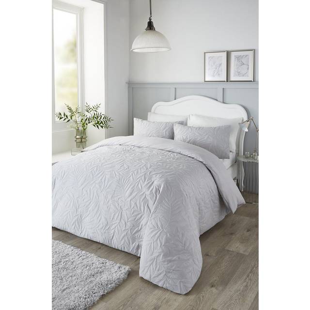 Serene Luana Duvet Cover Bedding Set Silver