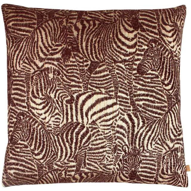Kai Hector Polyester Filled Cushion Viscose Polyester Cotton Earth, Brown