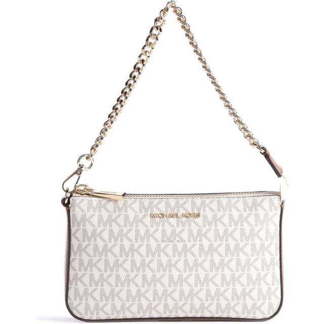 Michael Kors Pochettes - Md Chain Pouchette - creme - Pochettes for ladies - unisize
