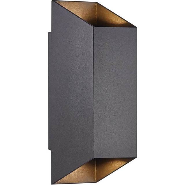 Nordlux Nico Square Outdoor IP54 Up and Down Wall Light in Black