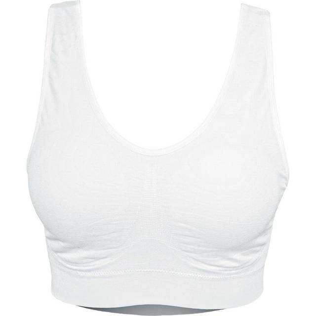 Urban Classics Bra - Padded Sports Bra - XS to 5XL - for Women - white