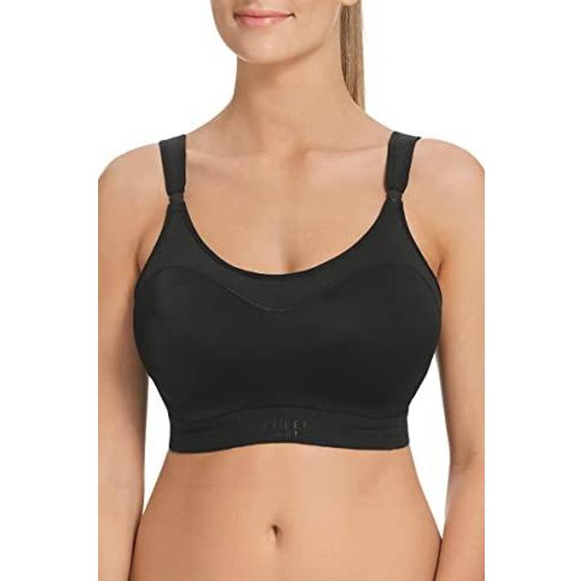 Berlei Ultimate Performance Crop Top Underwired Sports Bra - Black