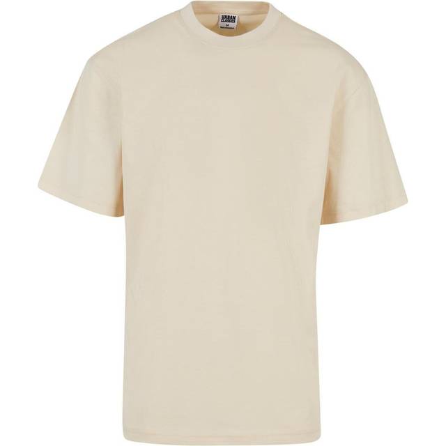 Urban Classics Lång T-shirt för män, överdimensionerad kortärmad t-shirt med tappade axlar, 100% jersey-bomull, Grå, 4XL