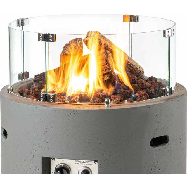 Happy Cocooning Glasschirm für Feuertisch Rund Klein