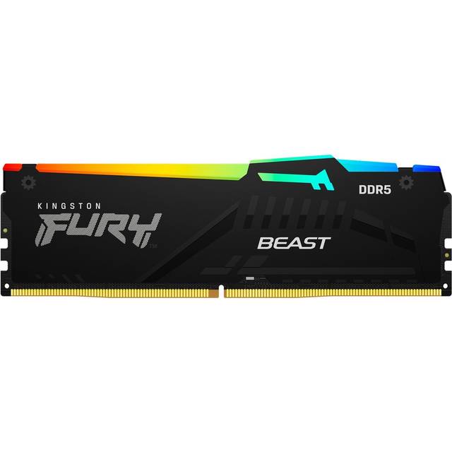 Kingston FURY Beast RGB - DDR5 - modul - 32 GB - DIMM 288-pin - 2800 MHz / PC5-44800 - CL36 - 1.25 V - ej buffrad - on-die ECC