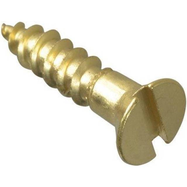 Forge FPCSK586BR Wood Screw Slotted CSK Brass 5 / 8in x 6 Forge Pack of 30