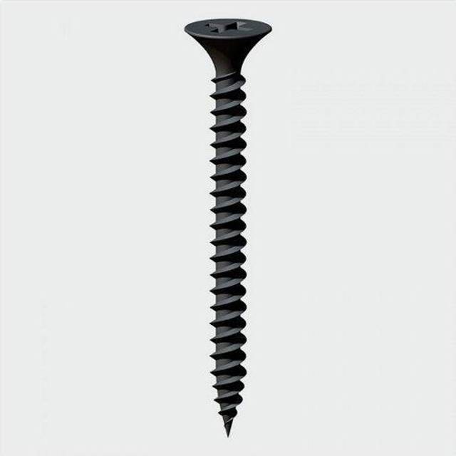Drywall Screws Fine Thread Black Phosphate 4.2mm 75mm Pack of 200