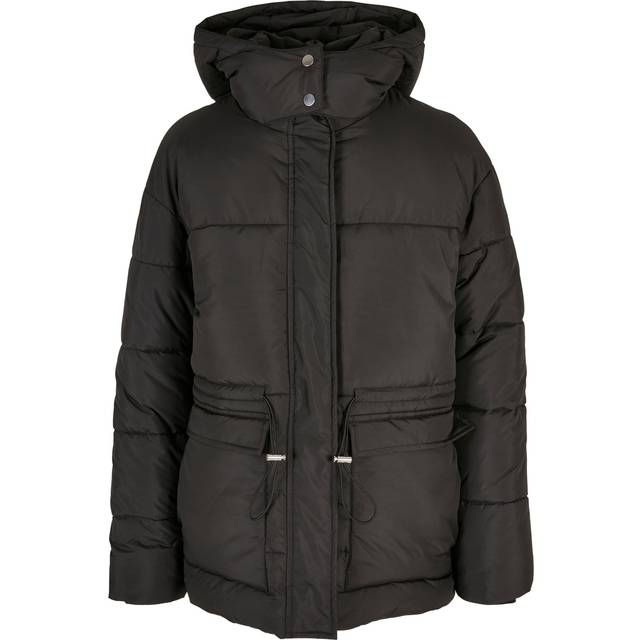 Jacket Urban Classics Ladies Waisted Puffer Jacket Black XL (XL)