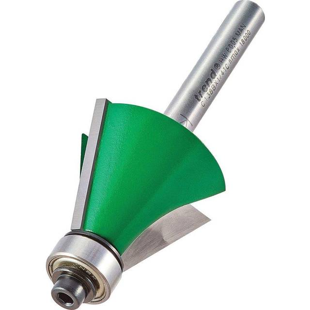 Trend CRAFTPRO Bearing Guided Bevel Router Cutter 30.9mm 22mm 1/4"