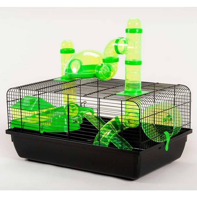 The Landmark Green Small Animal Hamster Cage with Accessories RRP 49.99