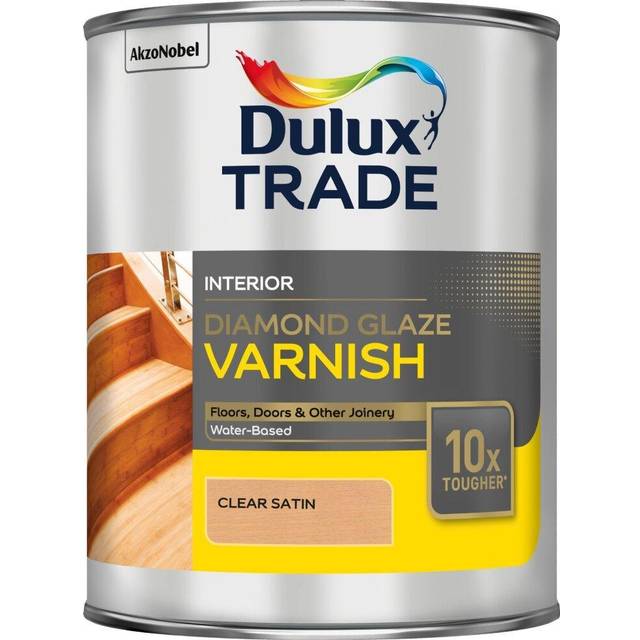 Dulux Trade Diamond Glaze Varnish Clear Satin 5L