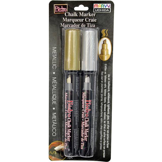 UCHIDA OF AMERICA  CORP. BISTRO MARKER SET GOLD/SILVR  us:one size  Metallics - Gold & Silver