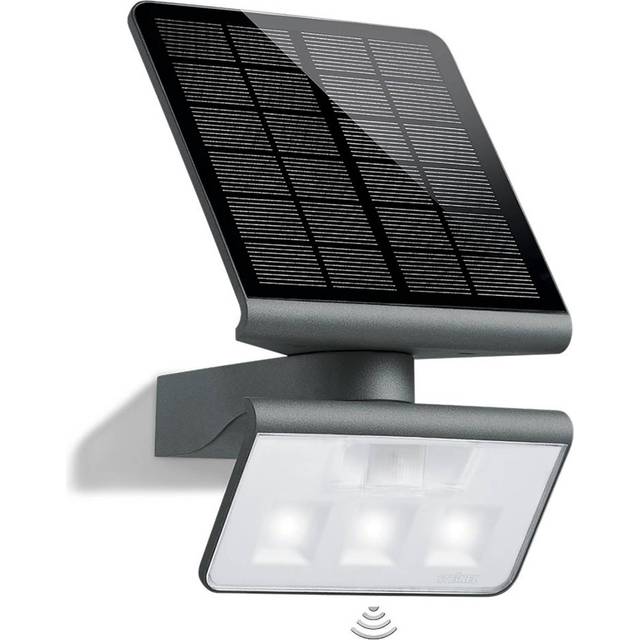 LED Solar Flood Light XSolar L-S ONE White Security Light with Motion Sensor (29.8cm H X 18.9cm W X 18.7cm D)