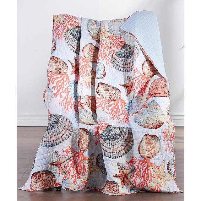 Beach Days Coral  Accessory Throw
