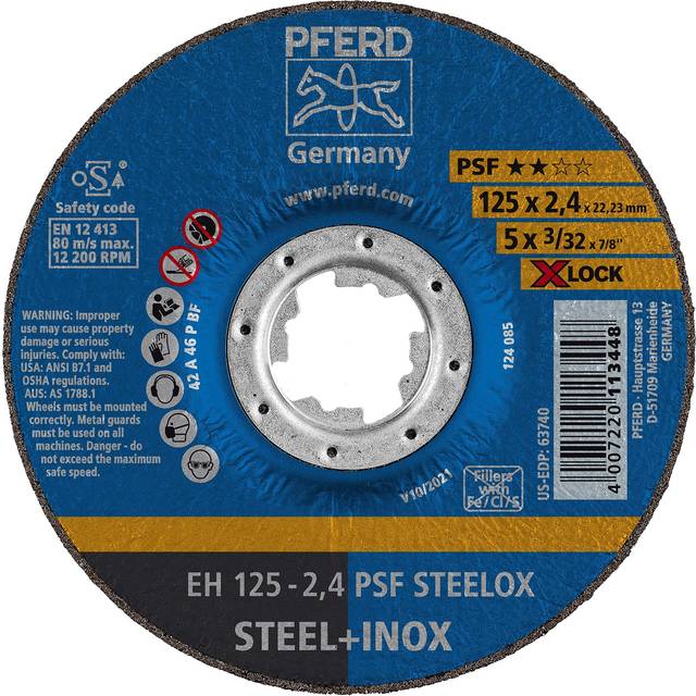 Pferd C/O Whl EH 125-2,4 PSF Steelox/X-Lock- you get 25