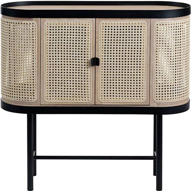 Warm Nordic Be My Guest Bar Skåp French Cane - Käpp och Svart