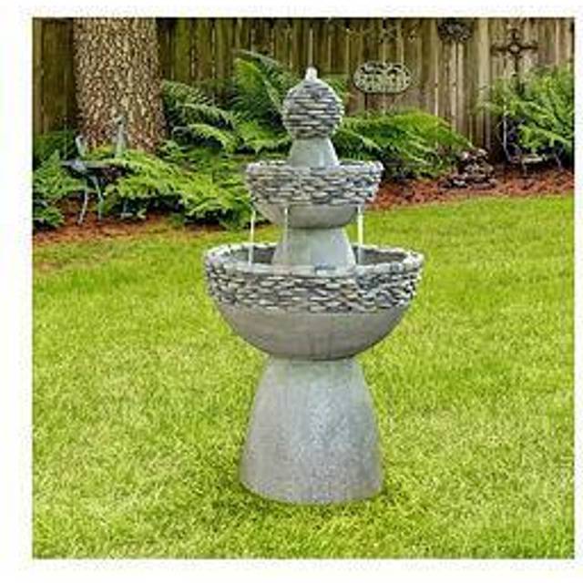 Teamson Home Peaktop Conservatory Water Fountain FI0030AA-UK - Grey, Grey