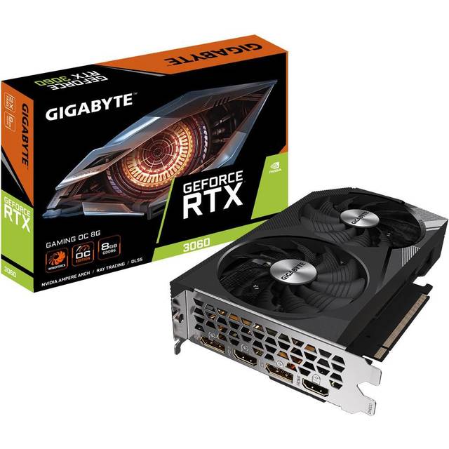 Gigabyte GeForce RTX 3060 GAMING OC 8G rev. 2.0 - grafikkort - GF RTX 3060 - 8 GB