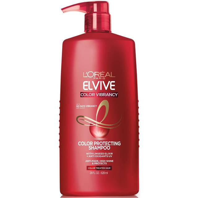 L'Oreal Paris Elvive Color Vibrancy Protecting Shampoo  for Color Treated Hair  Shampoo with Linseed Elixir and Anti-Oxidants  for Anti-Fade  High Shi