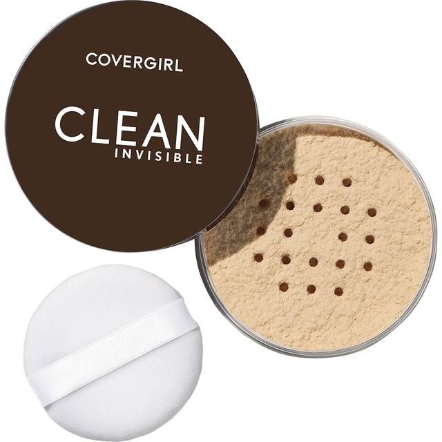 COVERGIRL Clean Invisible Loose Powder - Loose Powder  Setting Powder  Vegan Formula - Translucent Fair  20g (0.7 oz)