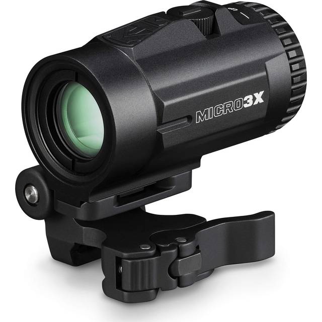 Vortex Micro3x Magnifier with Quick-Release Mount with Hat in Black