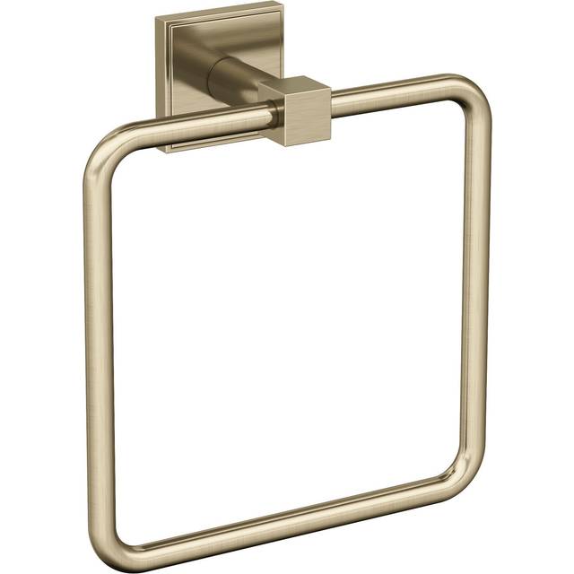 Amerock BH36072BBZ | Golden Champagne Towel Ring | 7-1/16 in (179 mm) Length Towel Holder | Appoint | Hand Towel Holder for Bathroom Wall | Small Kitc