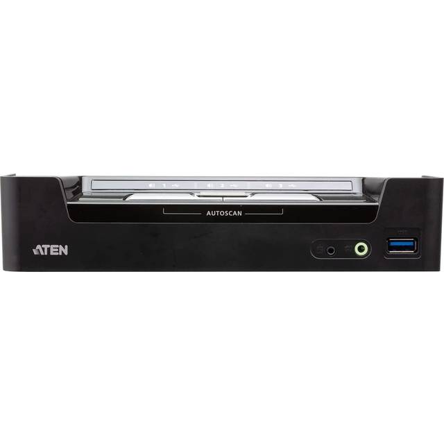 ATEN CS1953 3-port KVM-omkopplare 1x DP/USB-C och 2x DP/USB-A