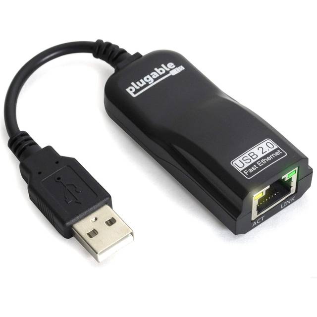 Plugable USB 2.0 to Ethernet Wired Network Adapter (Fast 10/100 LAN)