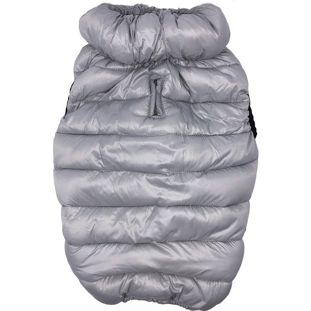 Pet Life® Grey Pursuit Thermal Dog Jacket - X-Small - Natural (X-Small)
